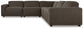 Allena 5-Piece Sectional with Ottoman Rent Wise Rent To Own Jacksonville, Florida