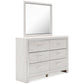 Altyra King Bookcase Headboard with Mirrored Dresser, Chest and 2 Nightstands Rent Wise Rent To Own Jacksonville, Florida