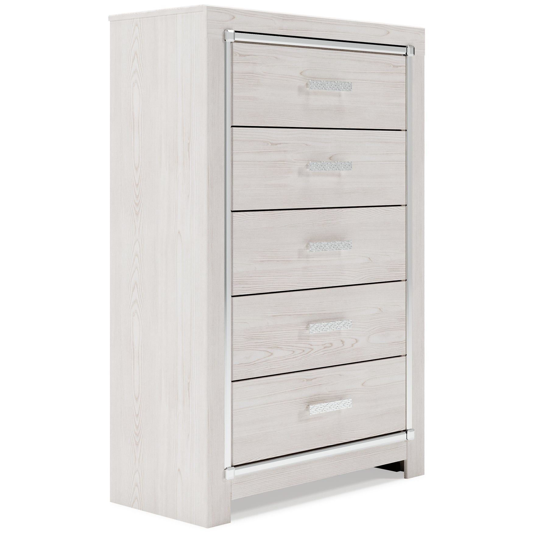 Altyra King Panel Bed with Mirrored Dresser, Chest and 2 Nightstands Rent Wise Rent To Own Jacksonville, Florida
