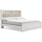 Altyra King Panel Bookcase Bed with Mirrored Dresser, Chest and Nightstand Rent Wise Rent To Own Jacksonville, Florida