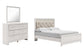 Altyra Queen Panel Bed with Mirrored Dresser Rent Wise Rent To Own Jacksonville, Florida