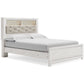 Altyra Queen Panel Bookcase Bed with Mirrored Dresser, Chest and 2 Nightstands Rent Wise Rent To Own Jacksonville, Florida