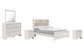 Altyra Queen Panel Bookcase Bed with Mirrored Dresser and 2 Nightstands Rent Wise Rent To Own Jacksonville, Florida