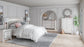 Altyra Queen Panel Headboard with Mirrored Dresser, Chest and Nightstand Rent Wise Rent To Own Jacksonville, Florida
