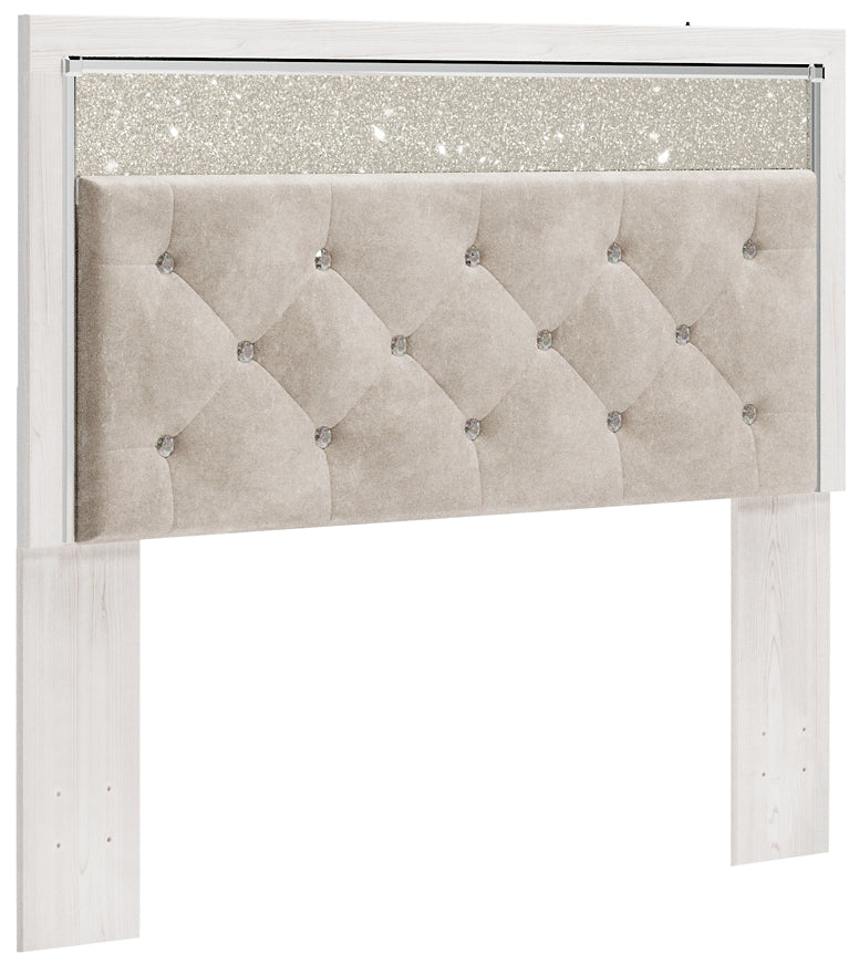 Altyra Queen Panel Headboard with Mirrored Dresser and 2 Nightstands Rent Wise Rent To Own Jacksonville, Florida