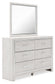 Altyra Queen Upholstered Storage Bed with Mirrored Dresser and Nightstand Rent Wise Rent To Own Jacksonville, Florida