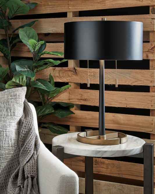 Amadell Metal Table Lamp (1/CN) Rent Wise Rent To Own Jacksonville, Florida