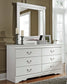 Anarasia Queen Sleigh Bed with Mirrored Dresser and Nightstand Rent Wise Rent To Own Jacksonville, Florida