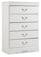 Anarasia Queen Sleigh Headboard with Mirrored Dresser, Chest and 2 Nightstands Rent Wise Rent To Own Jacksonville, Florida