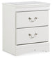 Anarasia Two Drawer Night Stand Rent Wise Rent To Own Jacksonville, Florida