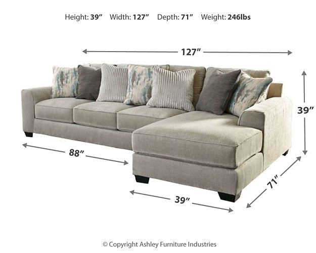 Ardsley 2-Piece Sectional with Chaise Rent Wise Rent To Own Jacksonville, Florida