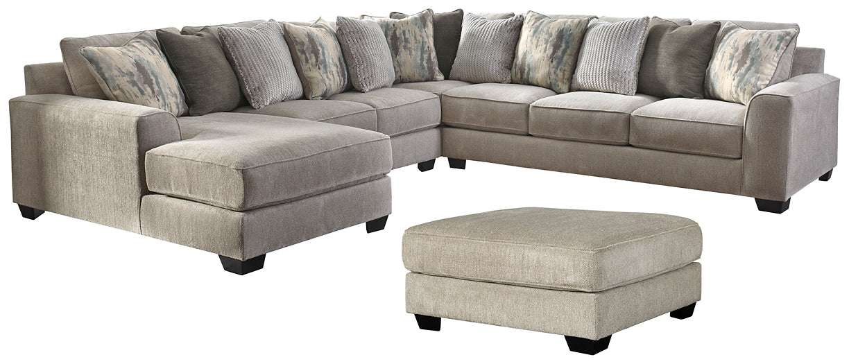 Ardsley 4-Piece Sectional with Ottoman Rent Wise Rent To Own Jacksonville, Florida