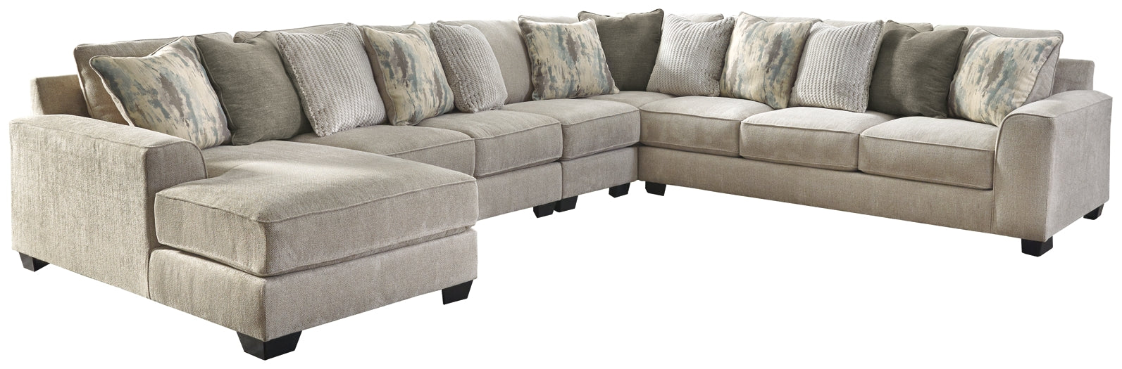 Ardsley 5-Piece Sectional with Chaise Rent Wise Rent To Own Jacksonville, Florida