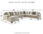 Ardsley 5-Piece Sectional with Chaise Rent Wise Rent To Own Jacksonville, Florida