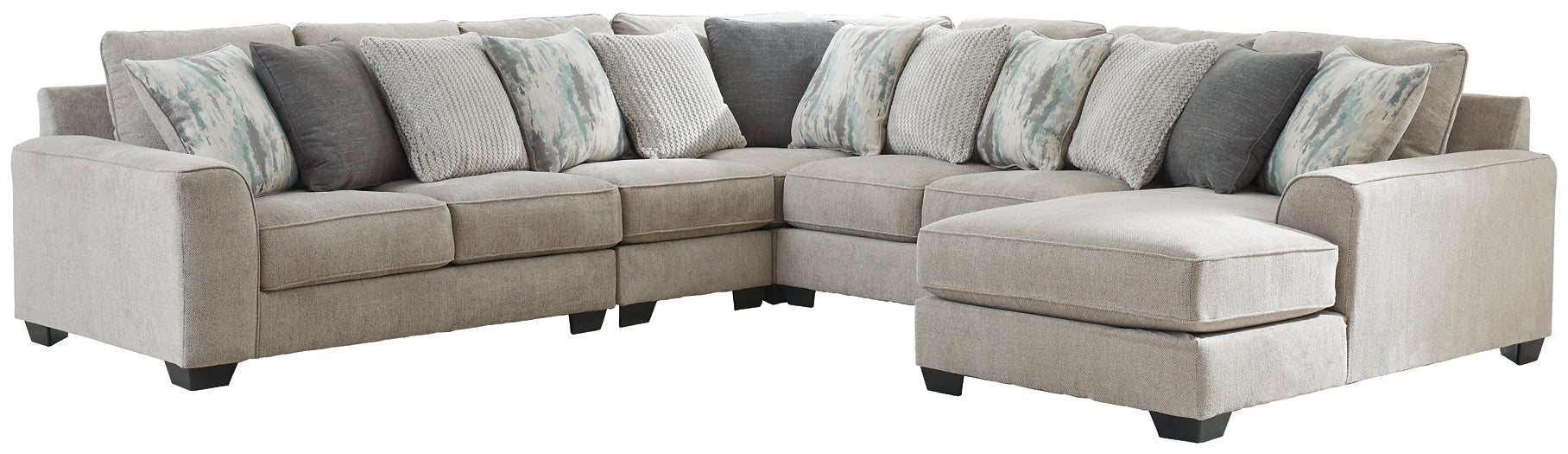 Ardsley 5-Piece Sectional with Ottoman Rent Wise Rent To Own Jacksonville, Florida