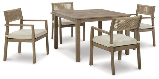 Aria Plains Outdoor Dining Table and 4 Chairs Rent Wise Rent To Own Jacksonville, Florida
