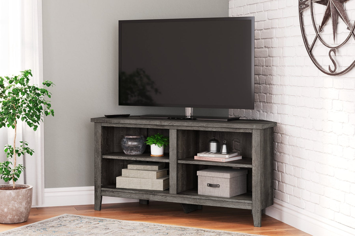 Arlenbry Small Corner TV Stand Rent Wise Rent To Own Jacksonville, Florida