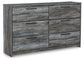 Baystorm Full Panel Headboard with Dresser Rent Wise Rent To Own Jacksonville, Florida