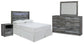 Baystorm Full Panel Headboard with Mirrored Dresser and Nightstand Rent Wise Rent To Own Jacksonville, Florida
