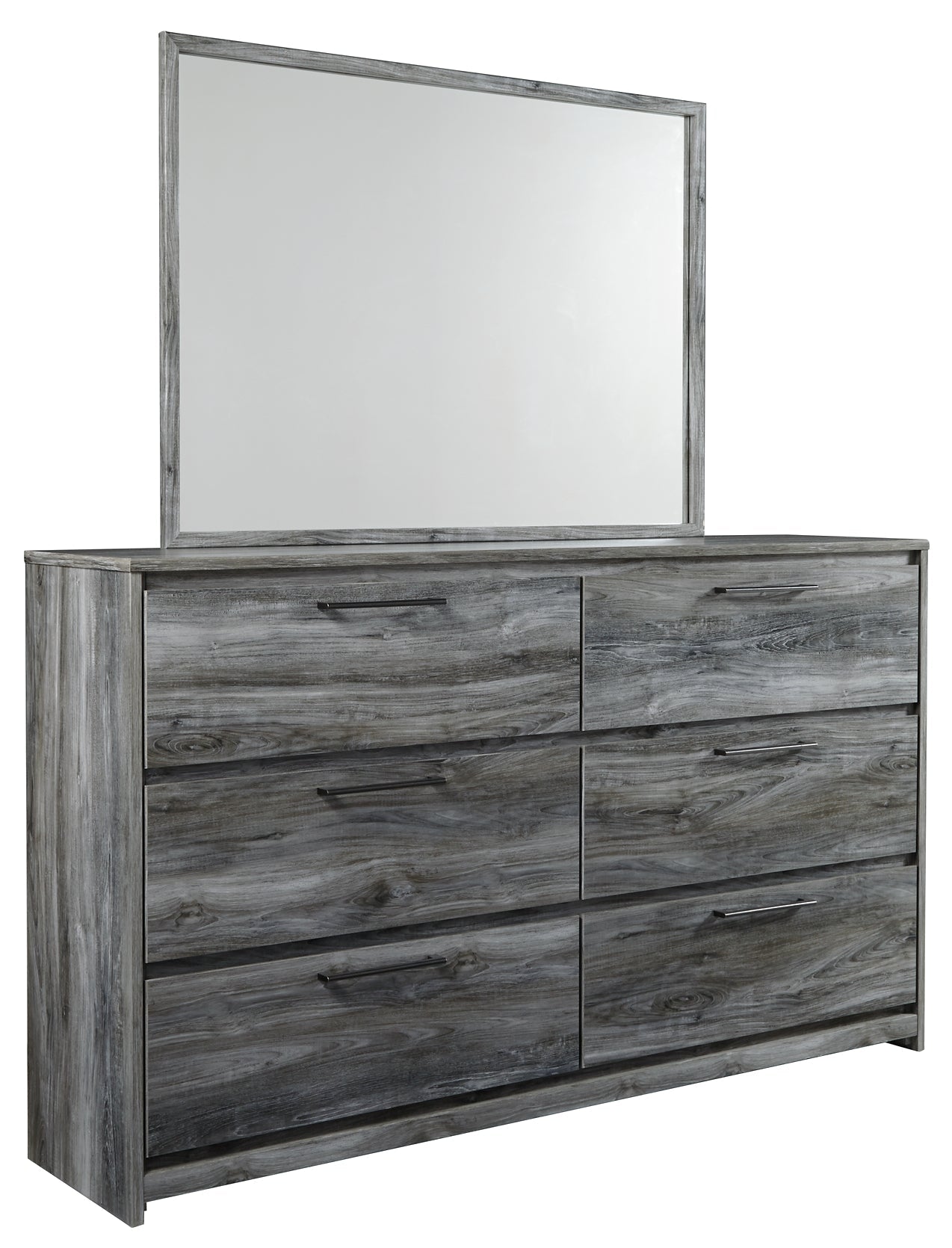Baystorm Twin Panel Headboard with Mirrored Dresser and Nightstand Rent Wise Rent To Own Jacksonville, Florida