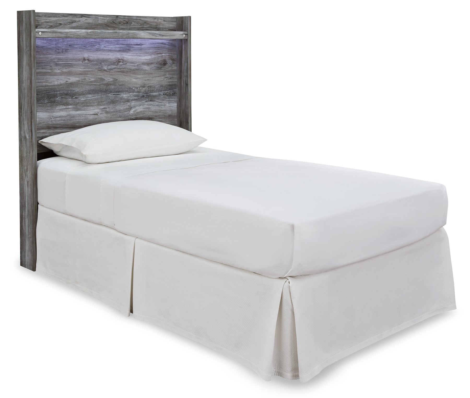 Baystorm Twin Panel Headboard with Mirrored Dresser and Nightstand Rent Wise Rent To Own Jacksonville, Florida