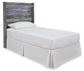 Baystorm Twin Panel Headboard with Mirrored Dresser and Nightstand Rent Wise Rent To Own Jacksonville, Florida
