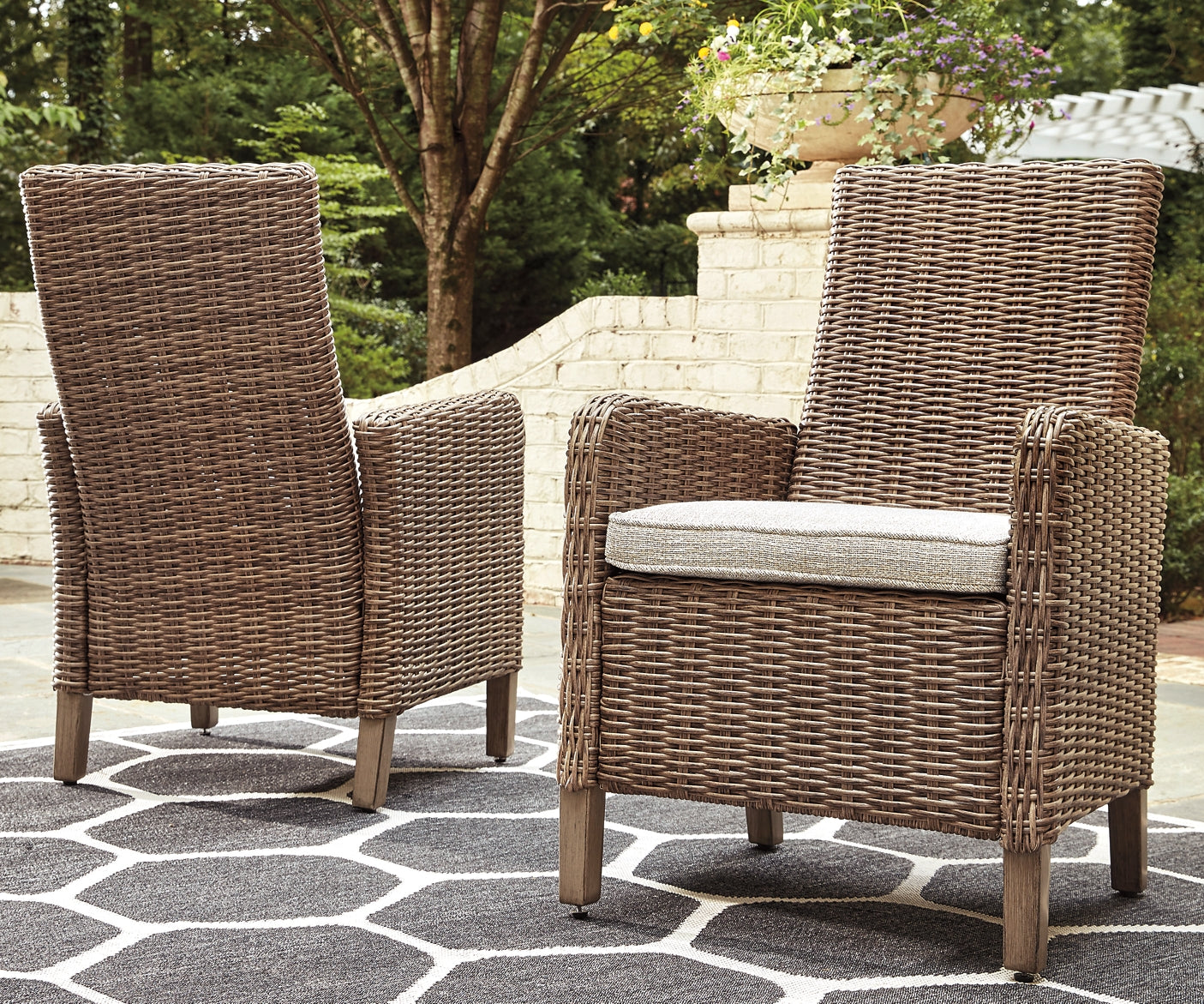 Beachcroft Arm Chair With Cushion (2/CN) Rent Wise Rent To Own Jacksonville, Florida