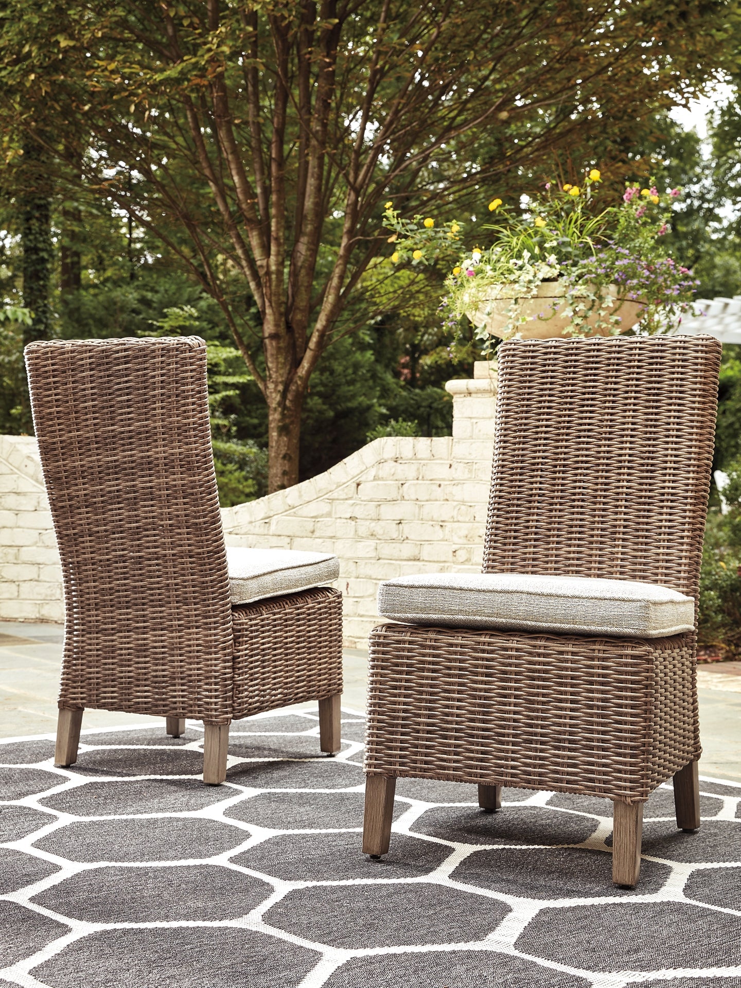 Beachcroft Outdoor Dining Table and 4 Chairs and Bench Rent Wise Rent To Own Jacksonville, Florida