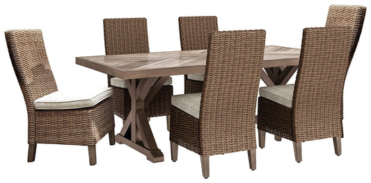 Beachcroft Outdoor Dining Table and 6 Chairs Rent Wise Rent To Own Jacksonville, Florida