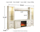 Bellaby 4-Piece Entertainment Center with Fireplace Rent Wise Rent To Own Jacksonville, Florida