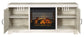 Bellaby 63" TV Stand with Electric Fireplace Rent Wise Rent To Own Jacksonville, Florida