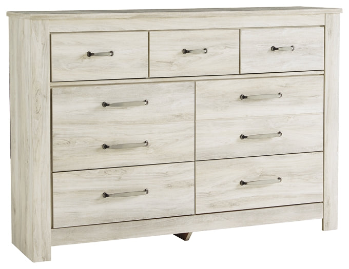 Bellaby King Crossbuck Panel Bed with Dresser Rent Wise Rent To Own Jacksonville, Florida