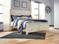 Bellaby Queen Crossbuck Panel Bed with Mirrored Dresser Rent Wise Rent To Own Jacksonville, Florida