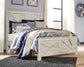 Bellaby Queen Crossbuck Panel Bed with Mirrored Dresser Rent Wise Rent To Own Jacksonville, Florida