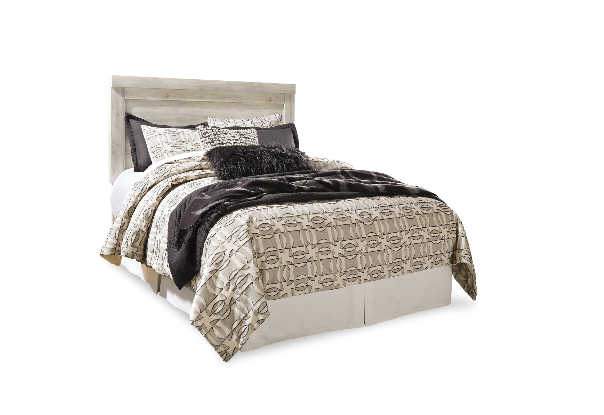 Bellaby Queen Panel Headboard with Mirrored Dresser, Chest and 2 Nightstands Rent Wise Rent To Own Jacksonville, Florida