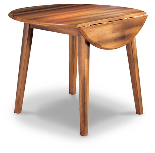 Berringer Round DRM Drop Leaf Table Rent Wise Rent To Own Jacksonville, Florida