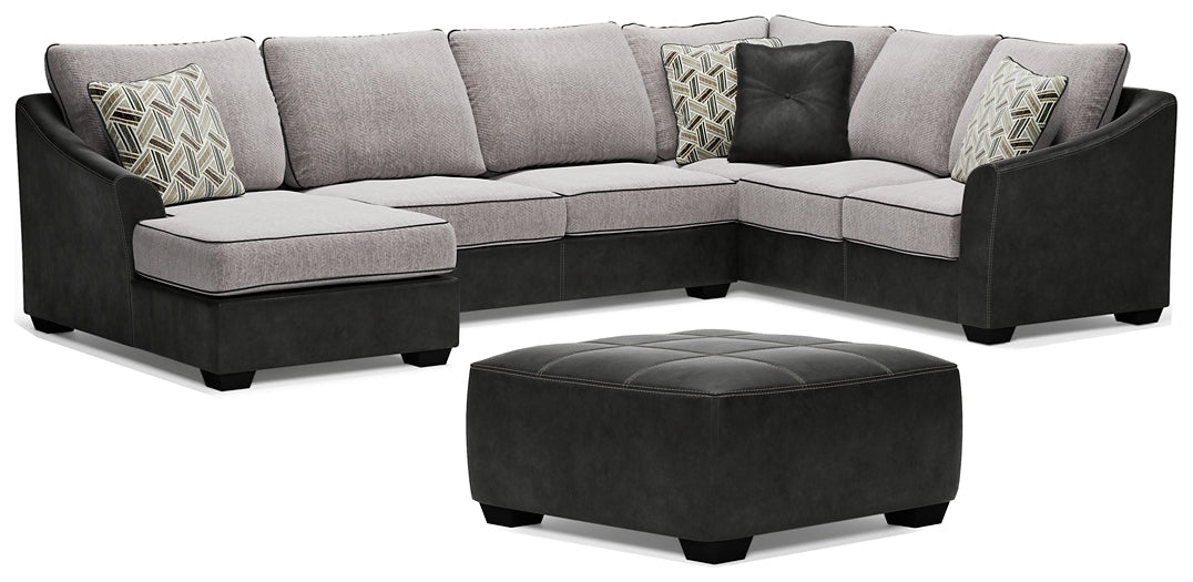 Bilgray 3-Piece Sectional with Ottoman Rent Wise Rent To Own Jacksonville, Florida
