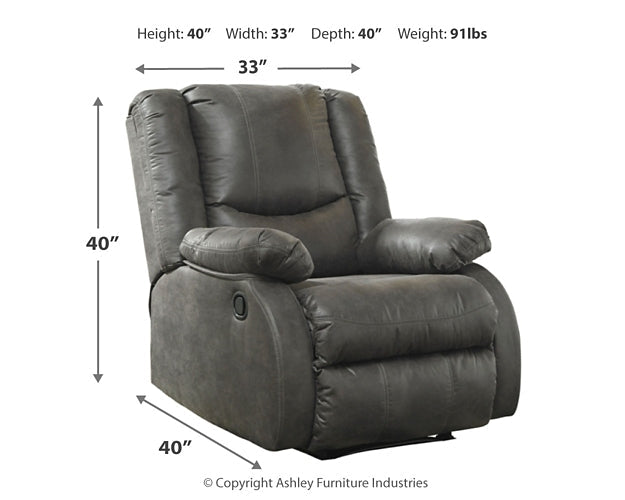 Bladewood Zero Wall Recliner Rent Wise Rent To Own Jacksonville, Florida