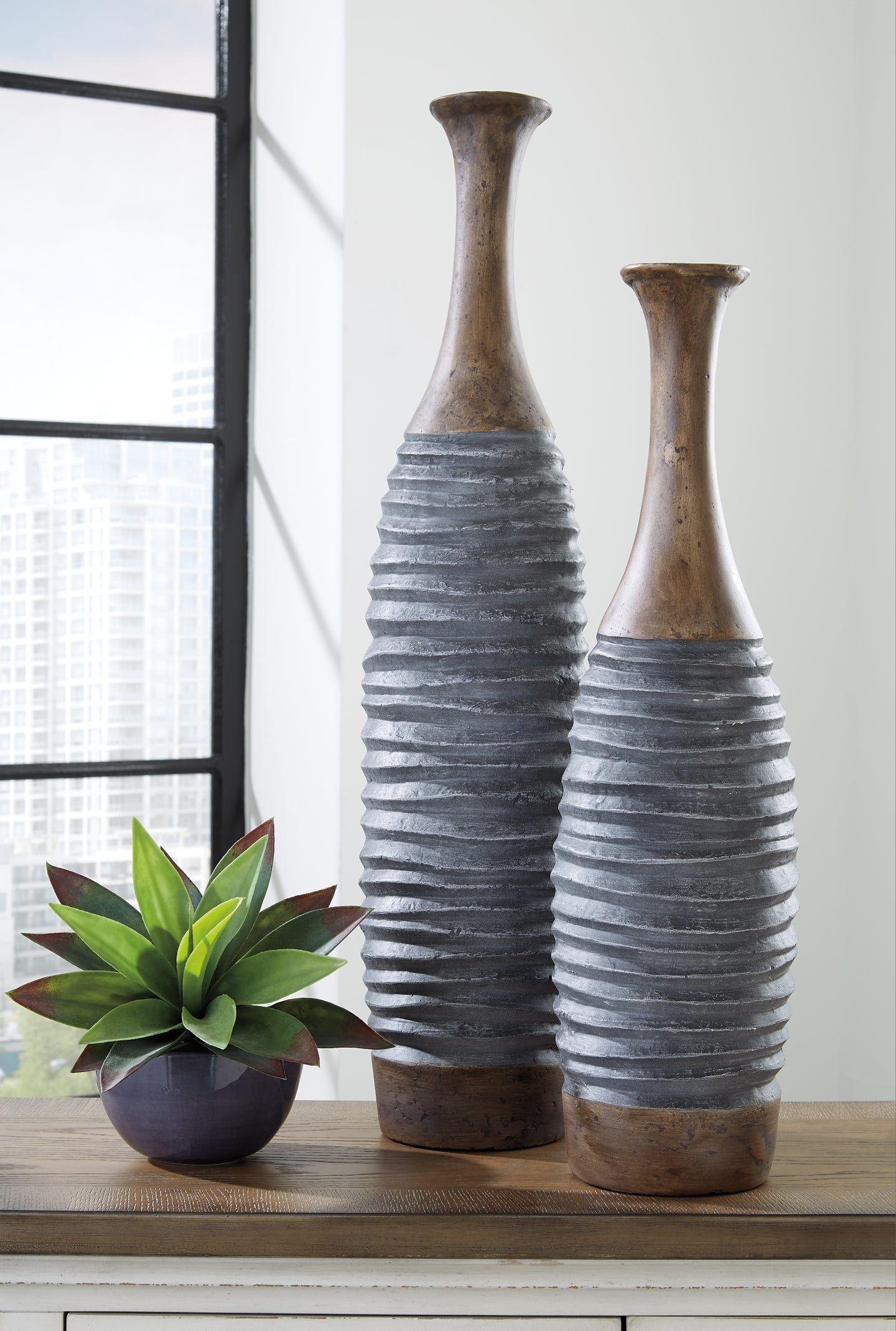 Blayze Vase Set (2/CN) Rent Wise Rent To Own Jacksonville, Florida