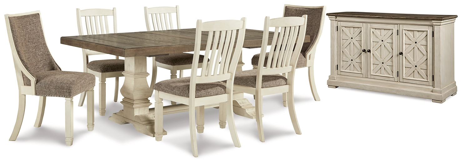 Bolanburg Dining Table and 6 Chairs with Storage Rent Wise Rent To Own Jacksonville, Florida