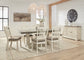 Bolanburg Dining Table and 6 Chairs with Storage Rent Wise Rent To Own Jacksonville, Florida