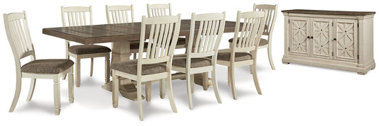 Bolanburg Dining Table and 8 Chairs with Storage Rent Wise Rent To Own Jacksonville, Florida