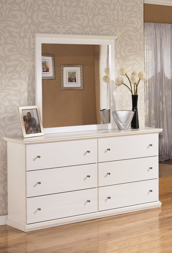 Bostwick Shoals Queen Panel Bed with Mirrored Dresser Rent Wise Rent To Own Jacksonville, Florida