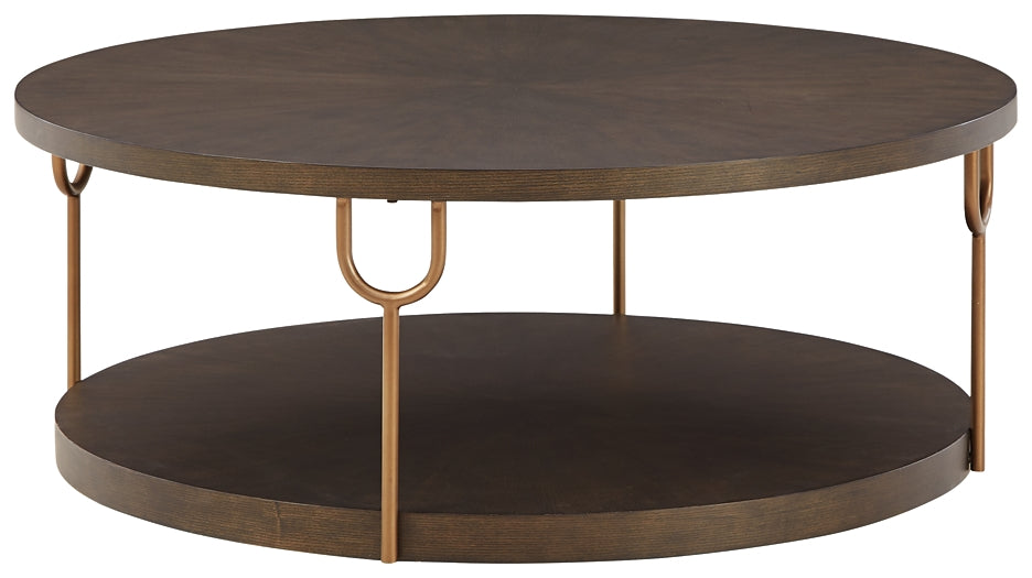 Brazburn Round Cocktail Table Rent Wise Rent To Own Jacksonville, Florida