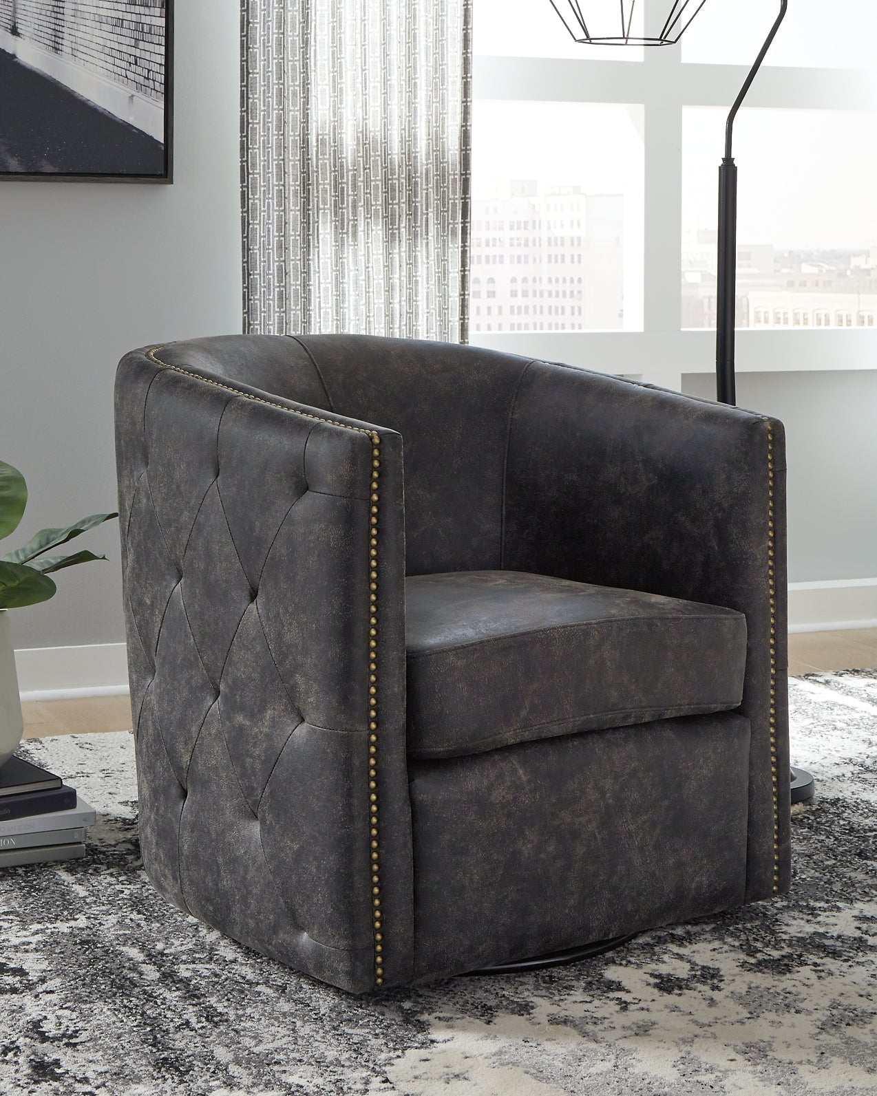 Brentlow Swivel Chair Rent Wise Rent To Own Jacksonville, Florida