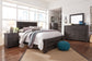 Brinxton King Panel Bed with Mirrored Dresser, Chest and 2 Nightstands Rent Wise Rent To Own Jacksonville, Florida