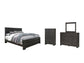 Brinxton King Panel Bed with Mirrored Dresser and Chest Rent Wise Rent To Own Jacksonville, Florida
