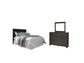 Brinxton Queen/Full Panel Headboard with Mirrored Dresser Rent Wise Rent To Own Jacksonville, Florida