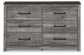 Bronyan Six Drawer Dresser Rent Wise Rent To Own Jacksonville, Florida