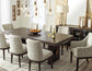 Burkhaus Dining Table and 8 Chairs Rent Wise Rent To Own Jacksonville, Florida